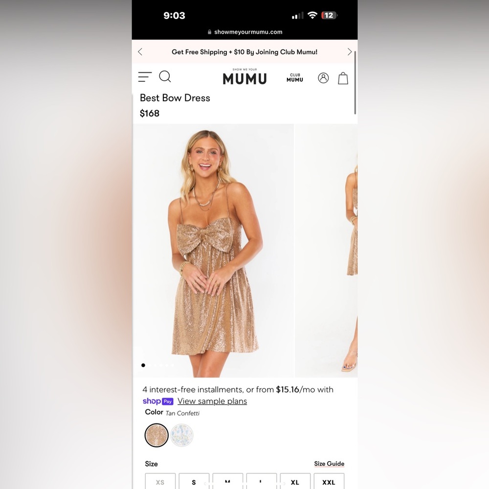 Show Me Your Mumu - Best Bow Dress